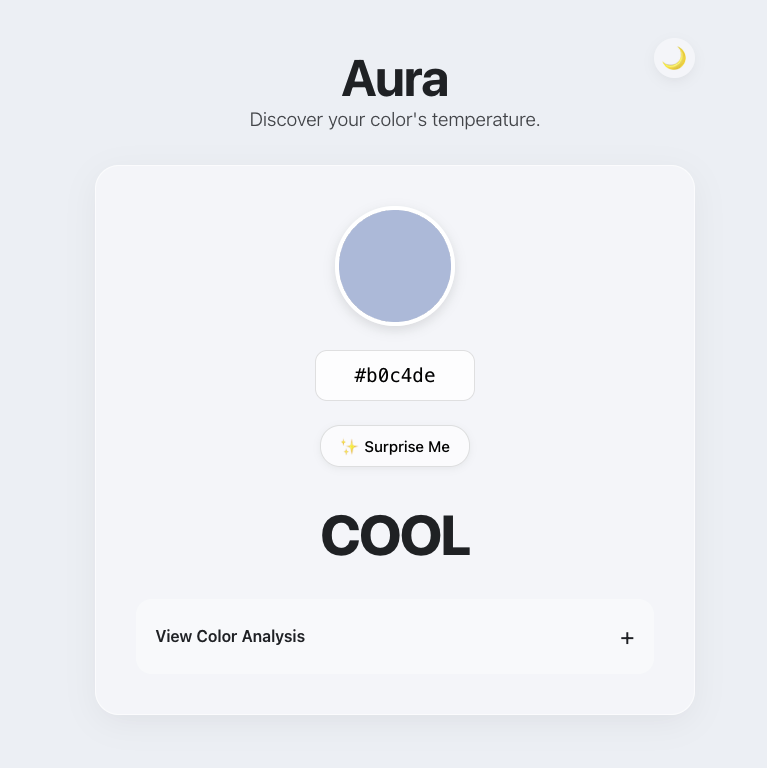 Aura UI Application Screenshot